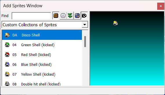 Lunar Magic's Add Sprite Window