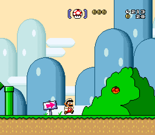 Screenshot of the sprite status bar in action in-game
