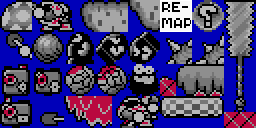 Edited version of GFX05.bin showing remapped tiles