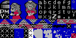 Edited version of GFX0D.bin showing remapped tiles