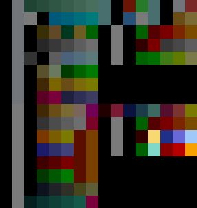 Screenshot of the Poison Mushroom colors in the Palette Editor Window